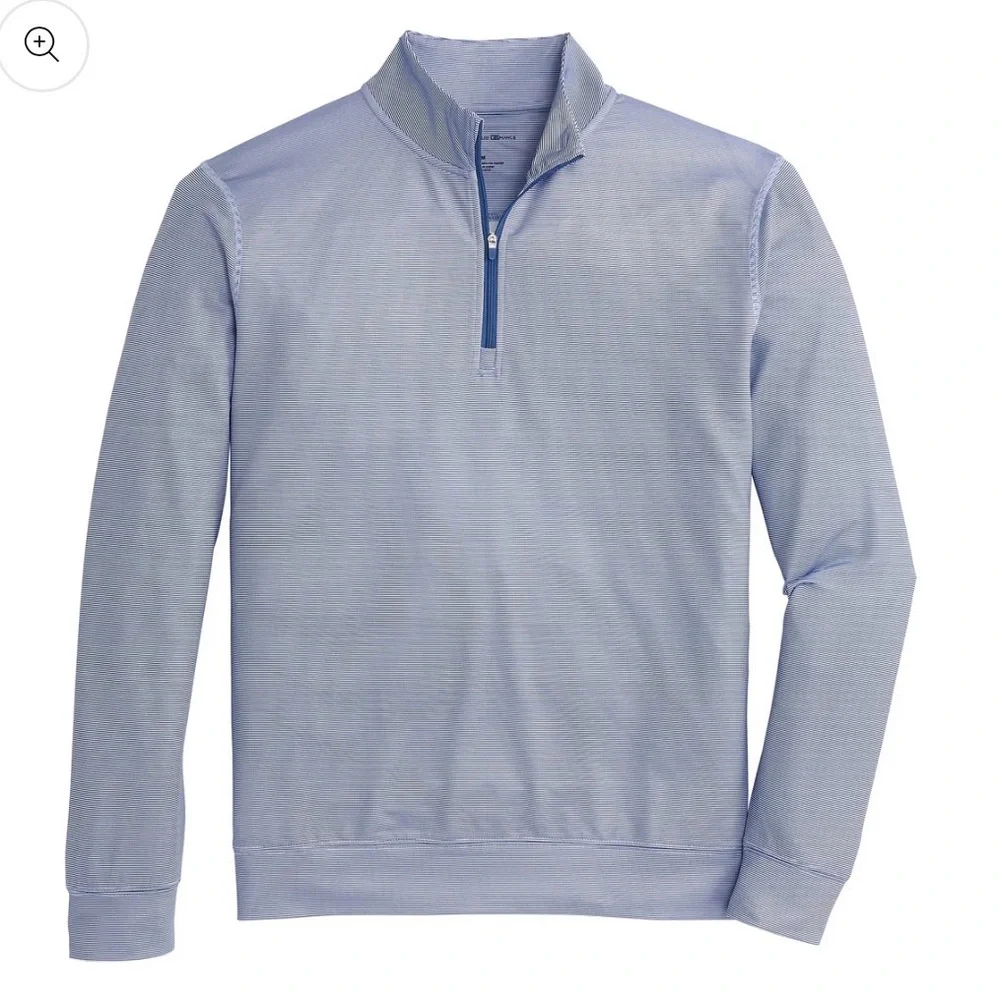 Onward Reserve Hairline Stripe Printed Performance 1/4 Zip Naval Academy Medium - Picture 1 of 4